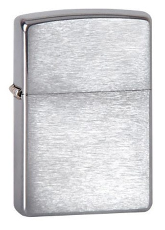 Зажигалка Zippo с покрытием Brushed Chrome, латунь/сталь, серебристая, матовая, 36x12x56 мм
