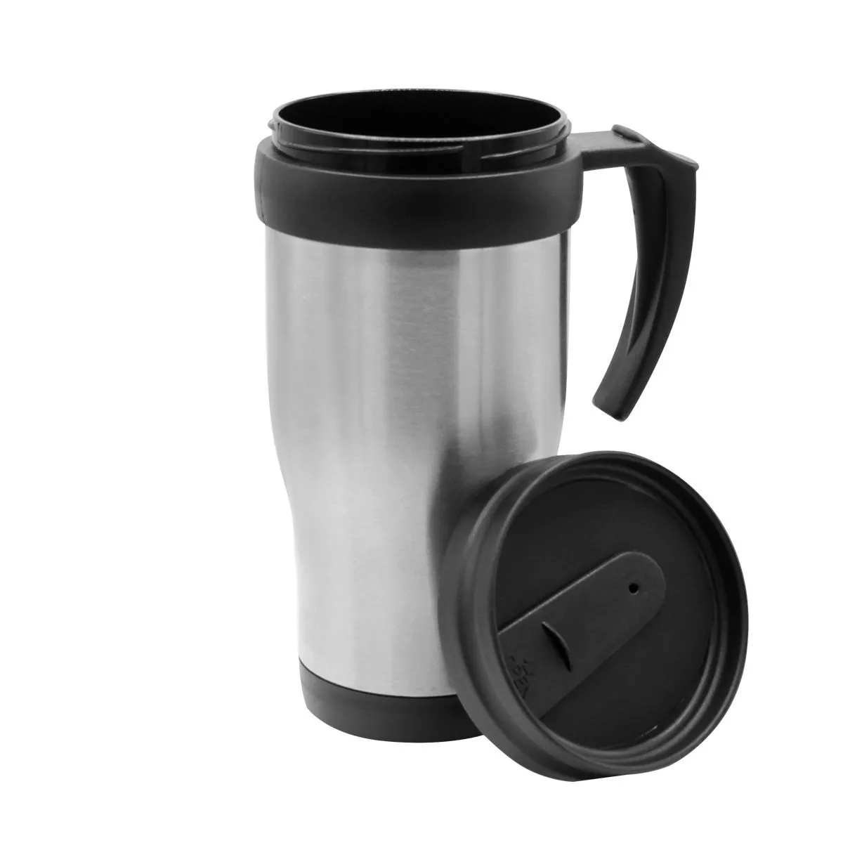 Термокружка Rest, серебряный с логотипом компании. Цена . Артикул ARDN5001.09