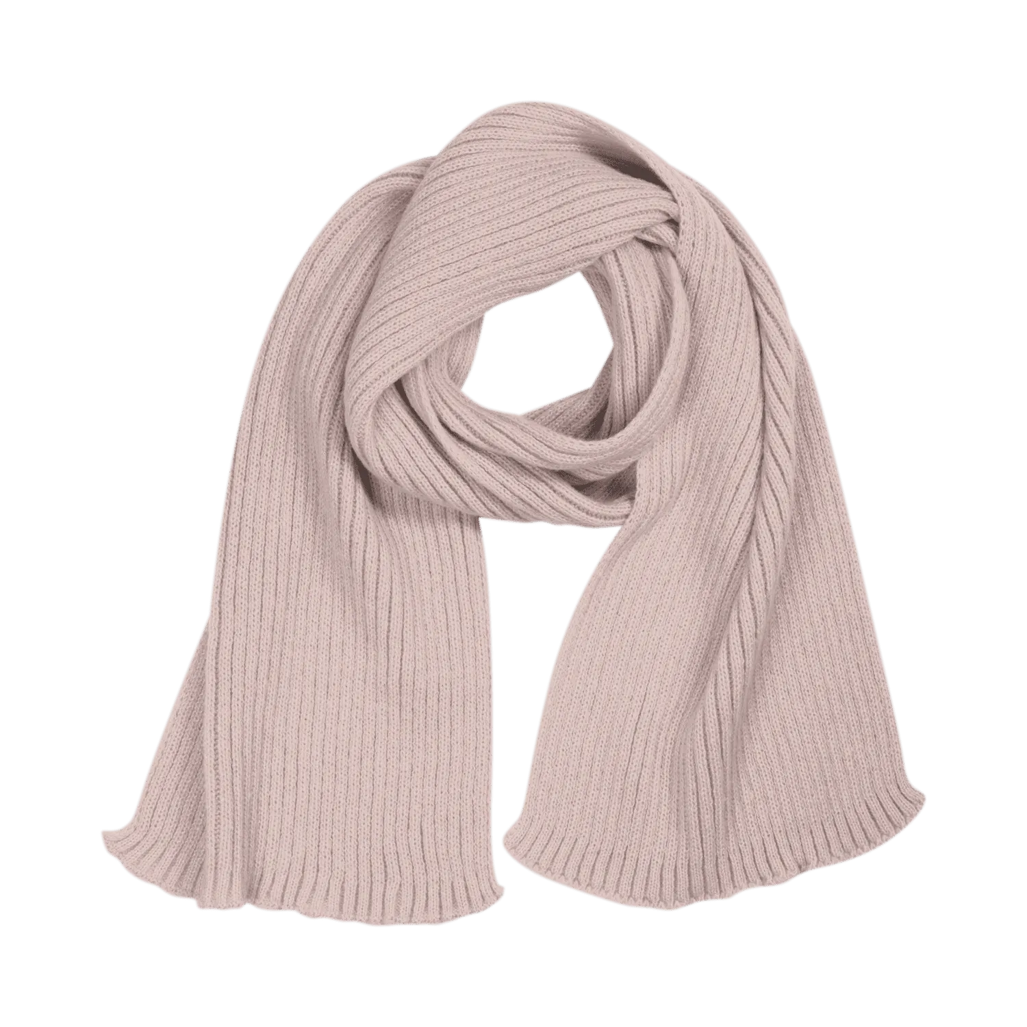 Шарф Forges вязаный, дымчато-розовый с логотипом компании. Цена 1 114 ₽. Артикул prtb20636.065