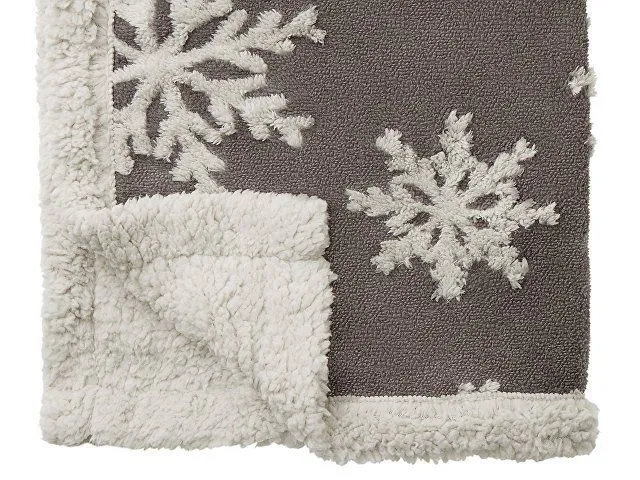 Плед Snowflake новогодний с логотипом компании. Цена . Артикул AROA836530