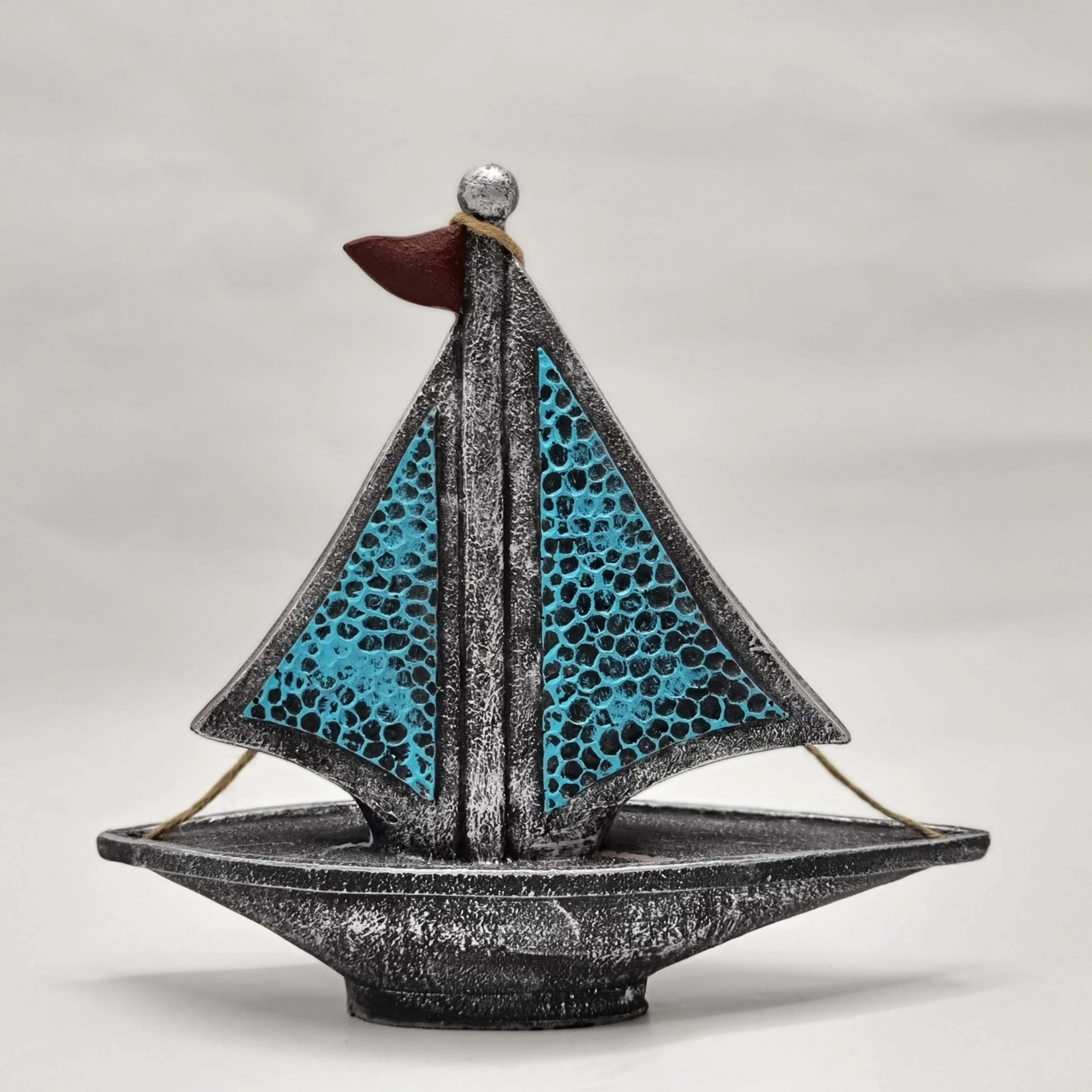 Статуэтка Парус синий с логотипом компании. Цена . Артикул ARDNATS070-BL