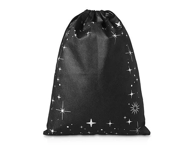 Мешок из спанбонда с новогодним дизайном "Twinkle" с логотипом компании. Цена 179 ₽. Артикул AROA134716
