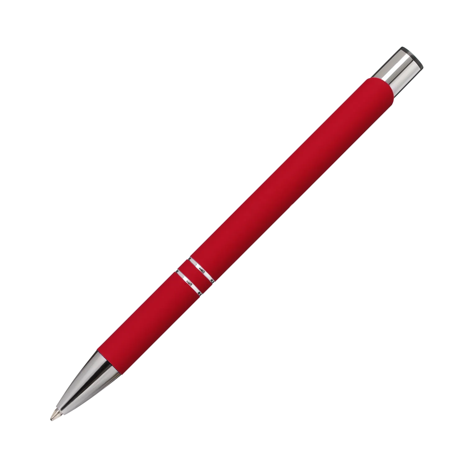 Шариковая ручка Alpha, красная с логотипом компании. Цена 116 ₽. Артикул prtb173207.060