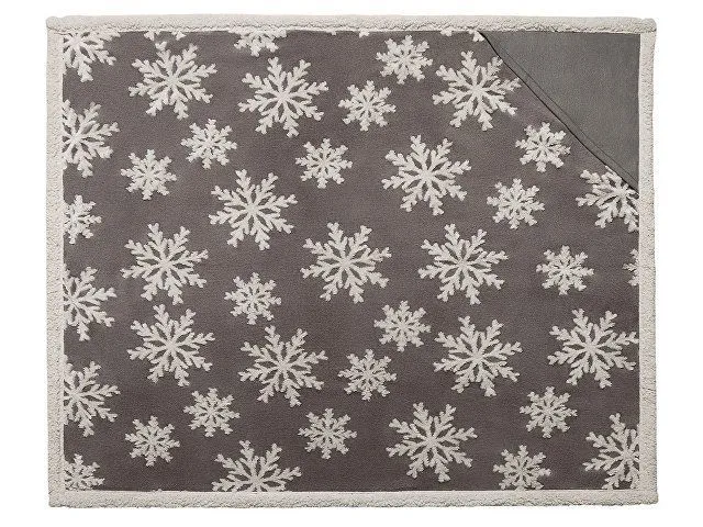 Плед Snowflake новогодний с логотипом компании. Цена . Артикул AROA836530