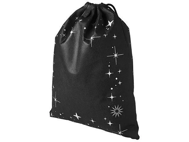 Мешок из спанбонда с новогодним дизайном "Twinkle" с логотипом компании. Цена 179 ₽. Артикул AROA134716