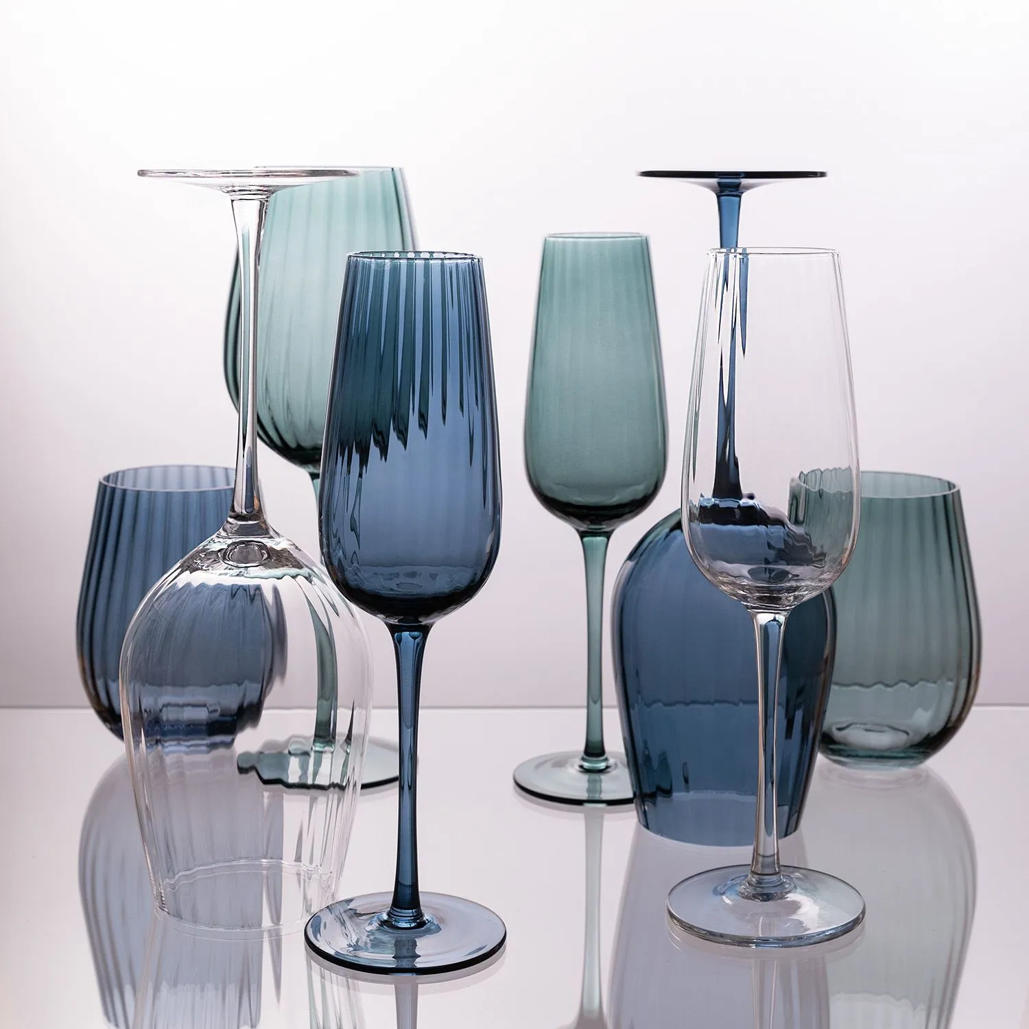 Стакан для воды Toscana, синий с логотипом компании. Цена 635 ₽. Артикул prtb731935.030