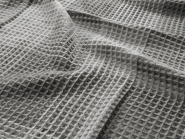 Плед акриловый Gaufre, серый с логотипом компании. Цена 1 466 ₽. Артикул AROA836258