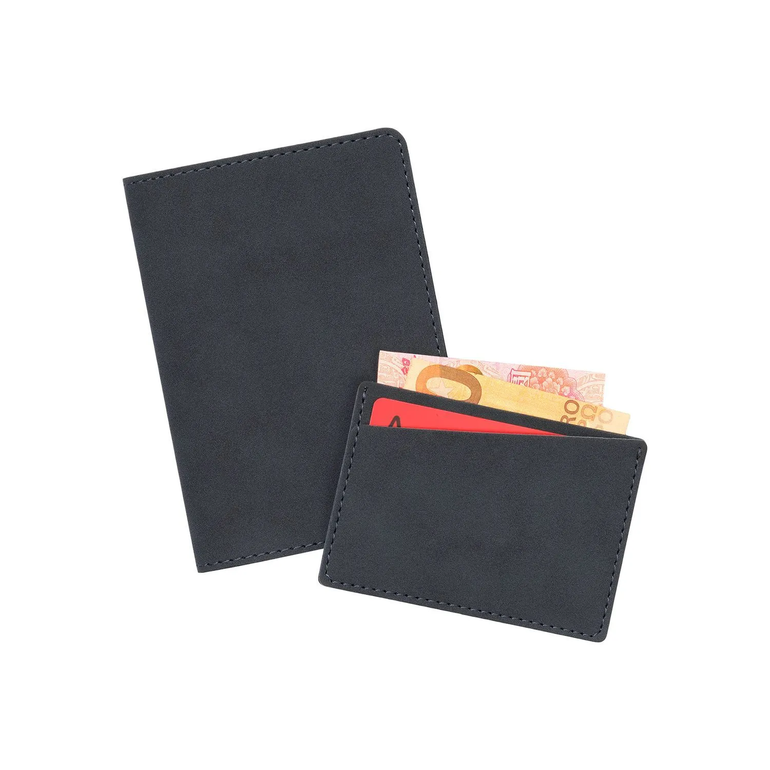 Кардхолдер Nuba со скошенным карманом, синий с логотипом компании. Цена 437 ₽. Артикул prtb31100.030