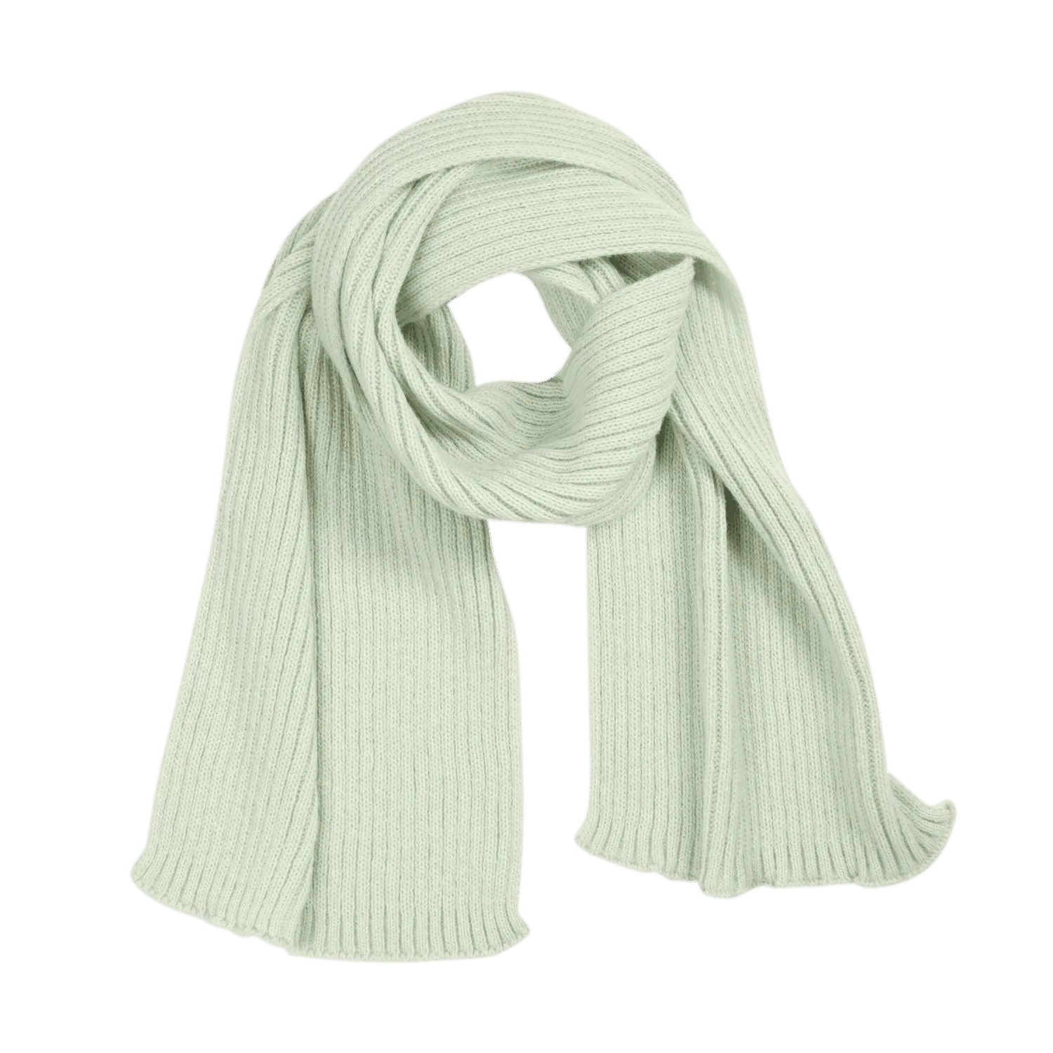 Шарф Forges вязаный, салатовый с логотипом компании. Цена 1 114 ₽. Артикул prtb20636.045