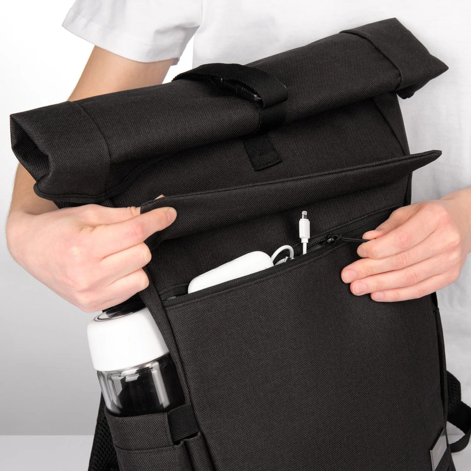 Рюкзак Monte NEO, черный с логотипом компании. Цена 4 802 ₽. Артикул prtb20079.010