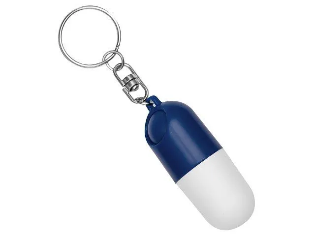Таблетница "Capsule", белый/синий с логотипом компании. Цена 79 ₽. Артикул AROA739511