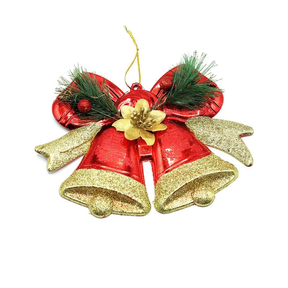 Пластиковое украшение - колокольчики красно-золотистые с логотипом компании. Цена . Артикул ARDNSYLD-502095