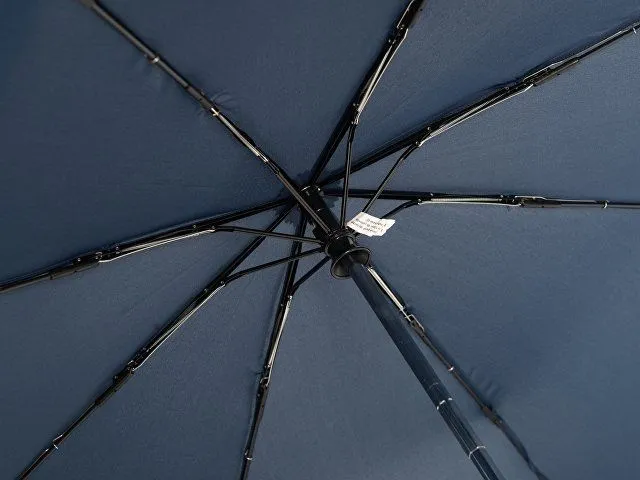 Зонт складной 5640 Guard со светоотражающим кантом, автомат, нейви с логотипом компании. Цена 4 125 ₽. Артикул AROA100014