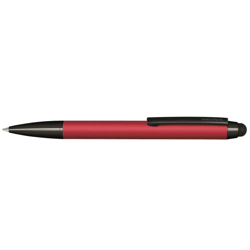 3335 ШР Attract Soft Touch красный/черный (Senator) с логотипом компании. Цена 673 ₽. Артикул 3335