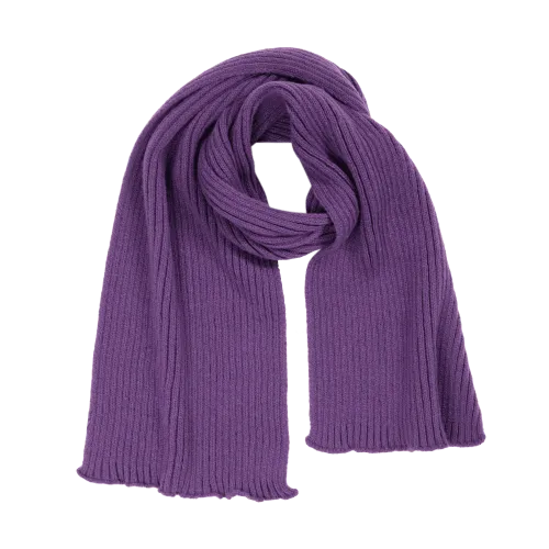 Шарф Forges вязаный, фиолетовый