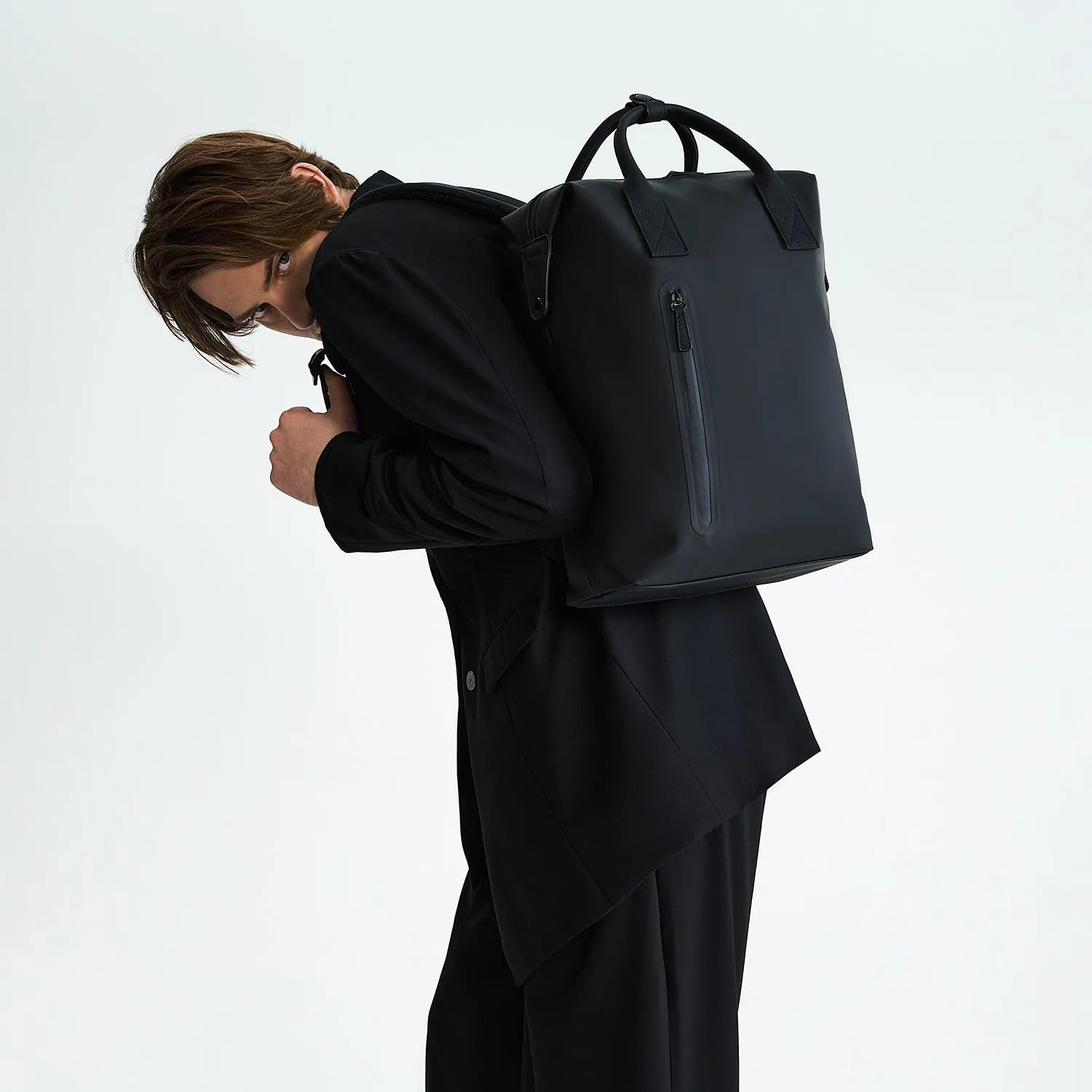 Рюкзак Madrid, черный с логотипом компании. Цена 6 645 ₽. Артикул prtb20086.010