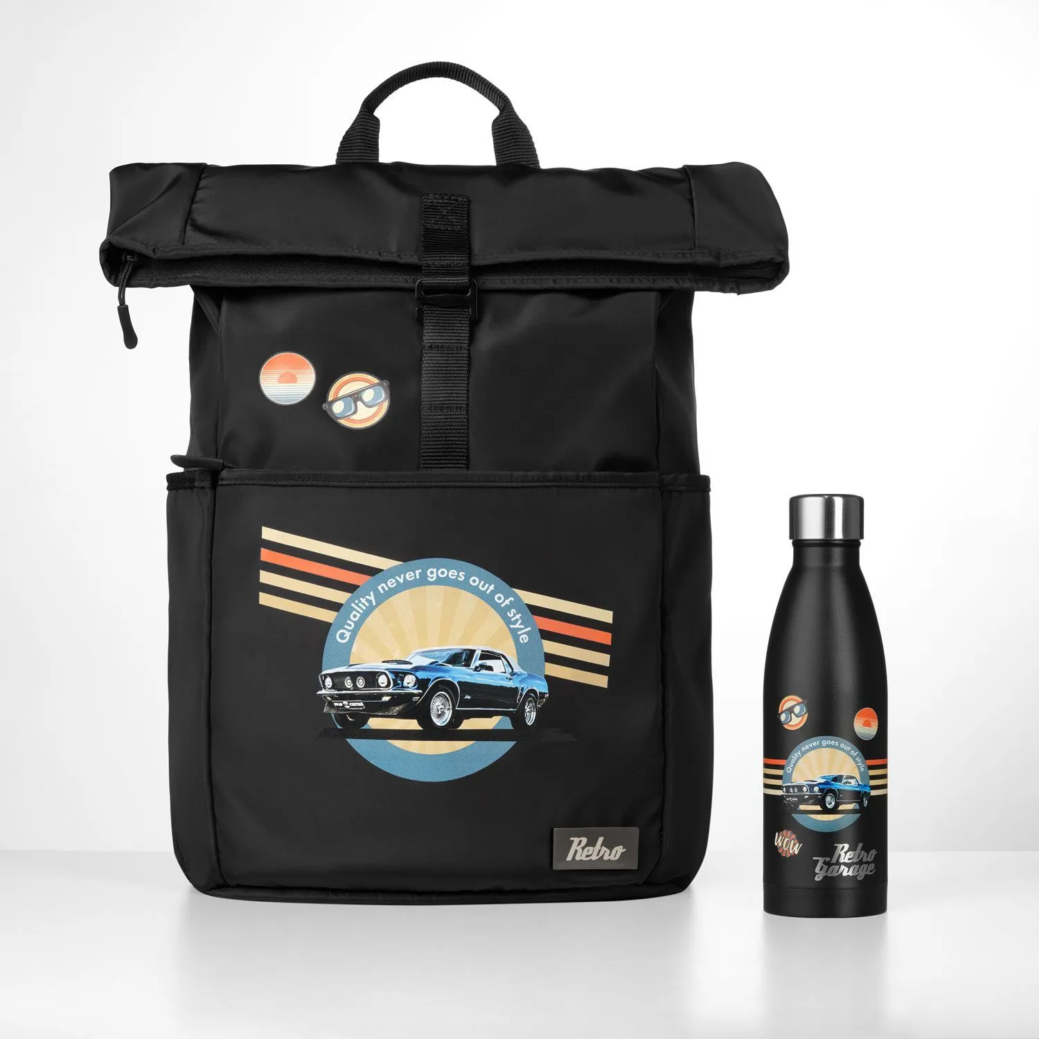 Рюкзак Boston, черный с логотипом компании. Цена 4 567 ₽. Артикул prtb20075.010