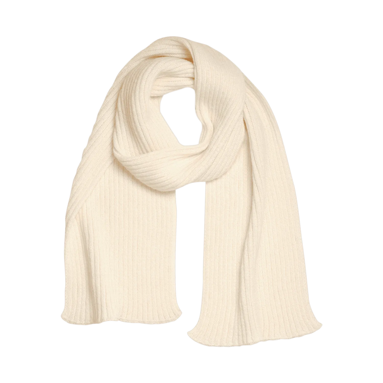 Шарф Forges вязаный, бежевый с логотипом компании. Цена 1 484 ₽. Артикул prtb20636.525