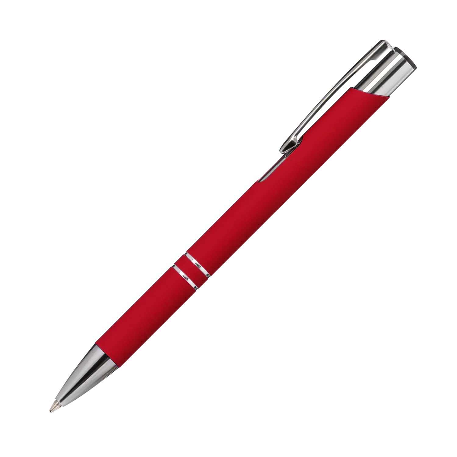 Шариковая ручка Alpha, красная с логотипом компании. Цена 116 ₽. Артикул prtb173207.060