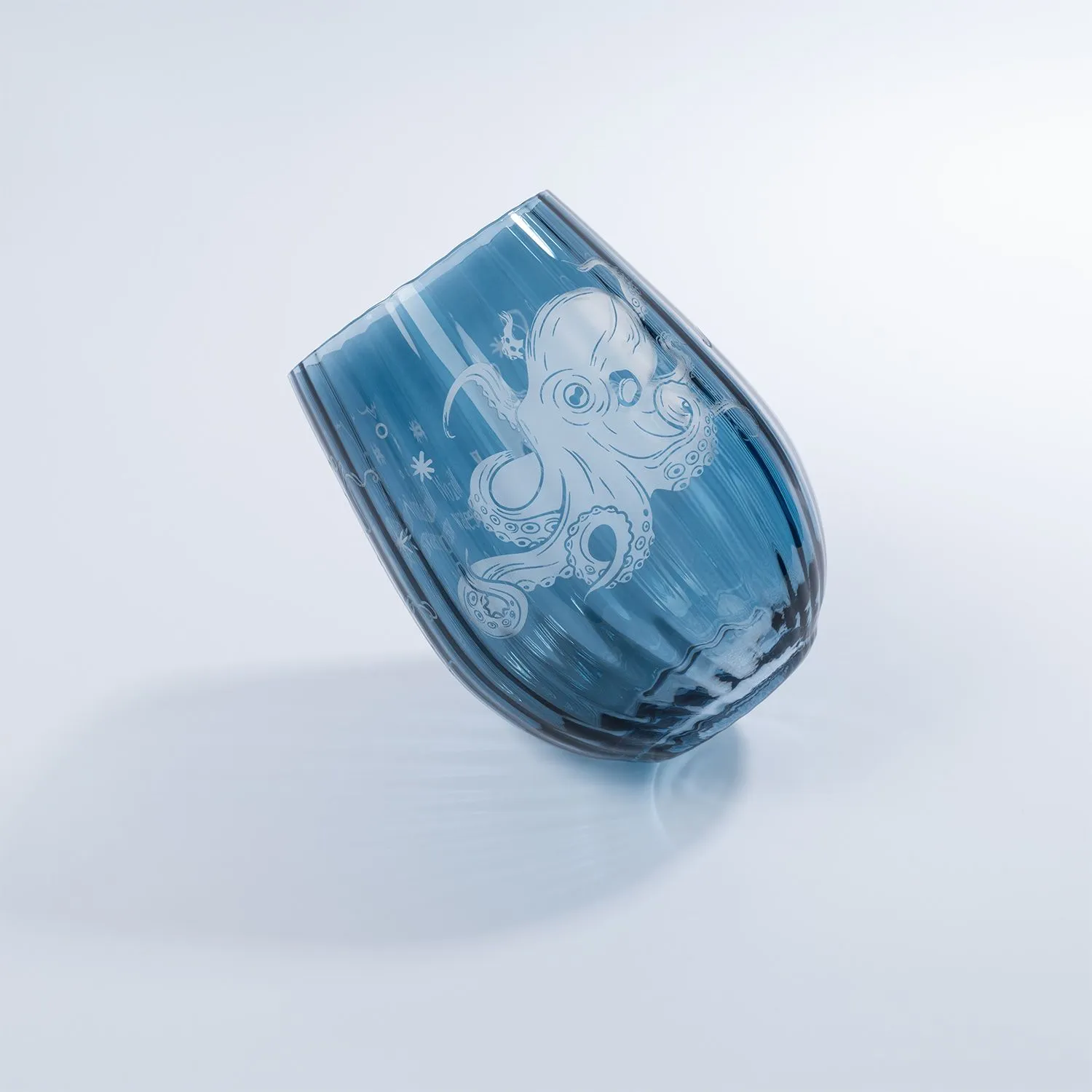 Стакан для воды Toscana, синий с логотипом компании. Цена 635 ₽. Артикул prtb731935.030