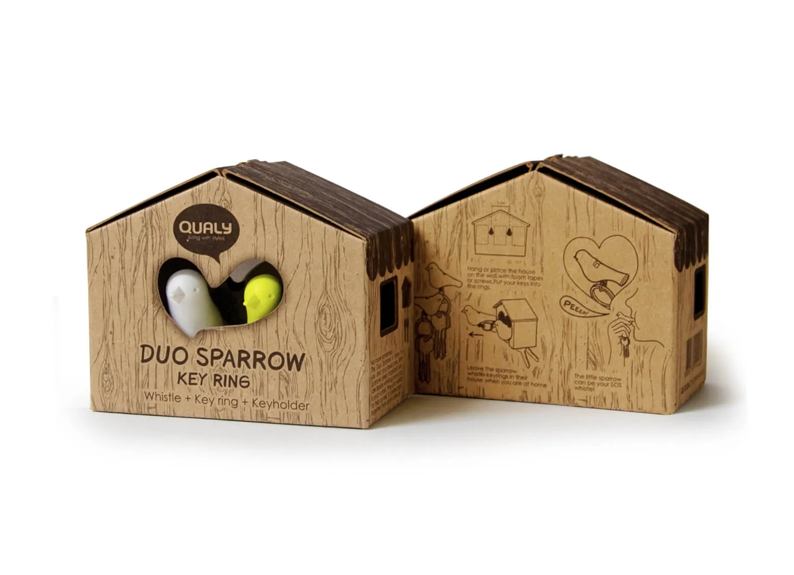 Держатель и брелок для ключей Duo Sparrow, черный с логотипом компании. Цена . Артикул ARDNQL10124-BK-WH-BK