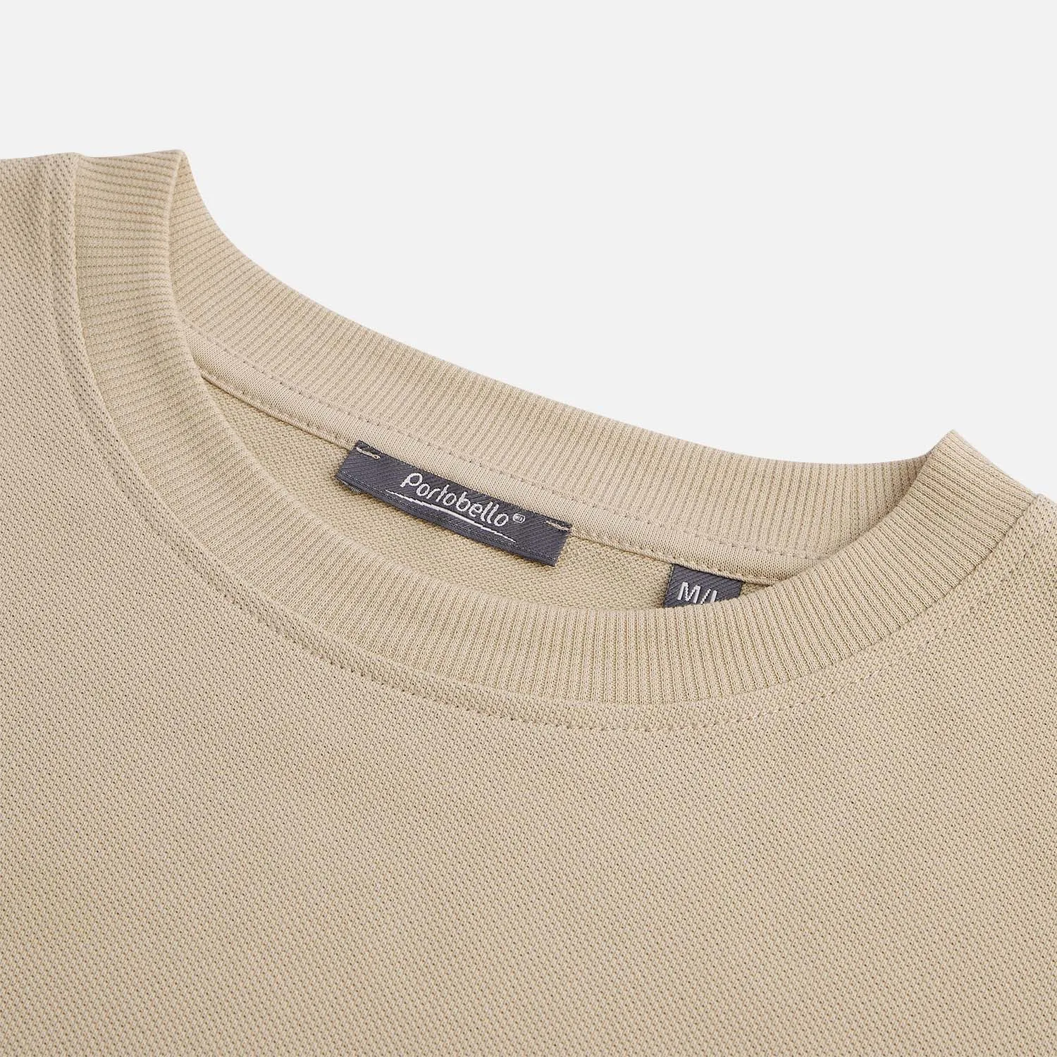 Футболка унисекс премиум AURA, бежевый с логотипом компании. Цена 1 154 ₽. Артикул prtb23056.525