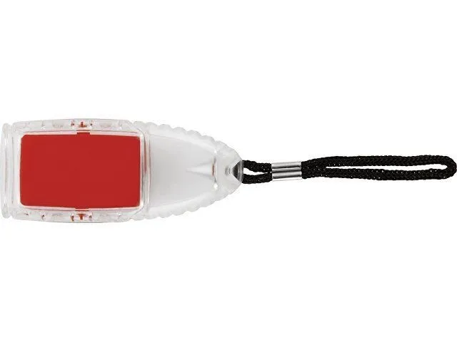 Фонарь «Обелиск», красный/прозрачный (Р) с логотипом компании. Цена 50 ₽. Артикул AROA409421p