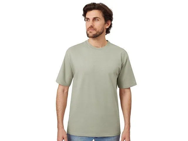 Футболка из френч терри «Warsaw» унисекс 220гр, оливковый с логотипом компании. Цена . Артикул AROA220363XS