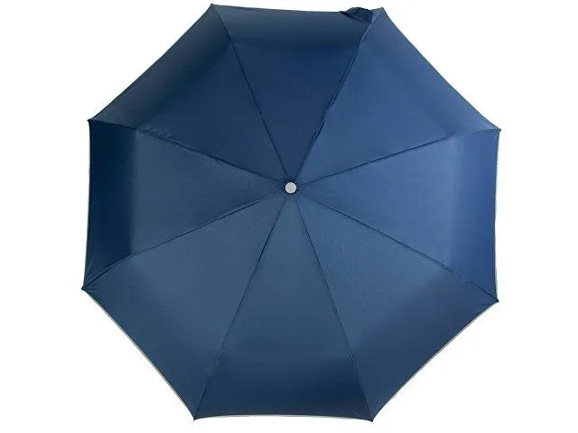 Зонт складной 5640 Guard со светоотражающим кантом, автомат, нейви с логотипом компании. Цена 4 125 ₽. Артикул AROA100014