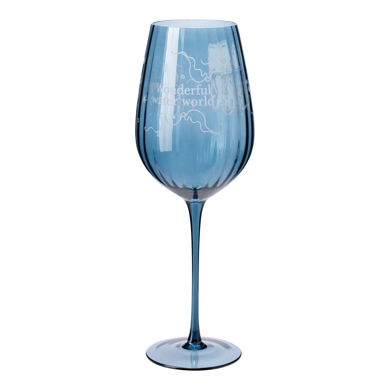 Бокал для вина Toscana, синий с логотипом компании. Цена 766 ₽. Артикул prtb730836.030