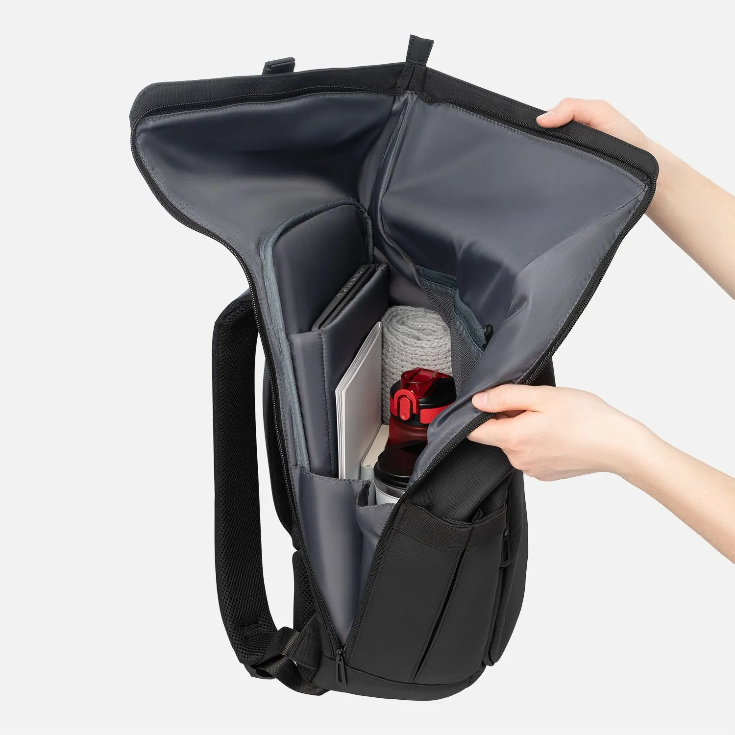 Рюкзак Grand, черный с логотипом компании. Цена 6 334 ₽. Артикул prtb20082.010