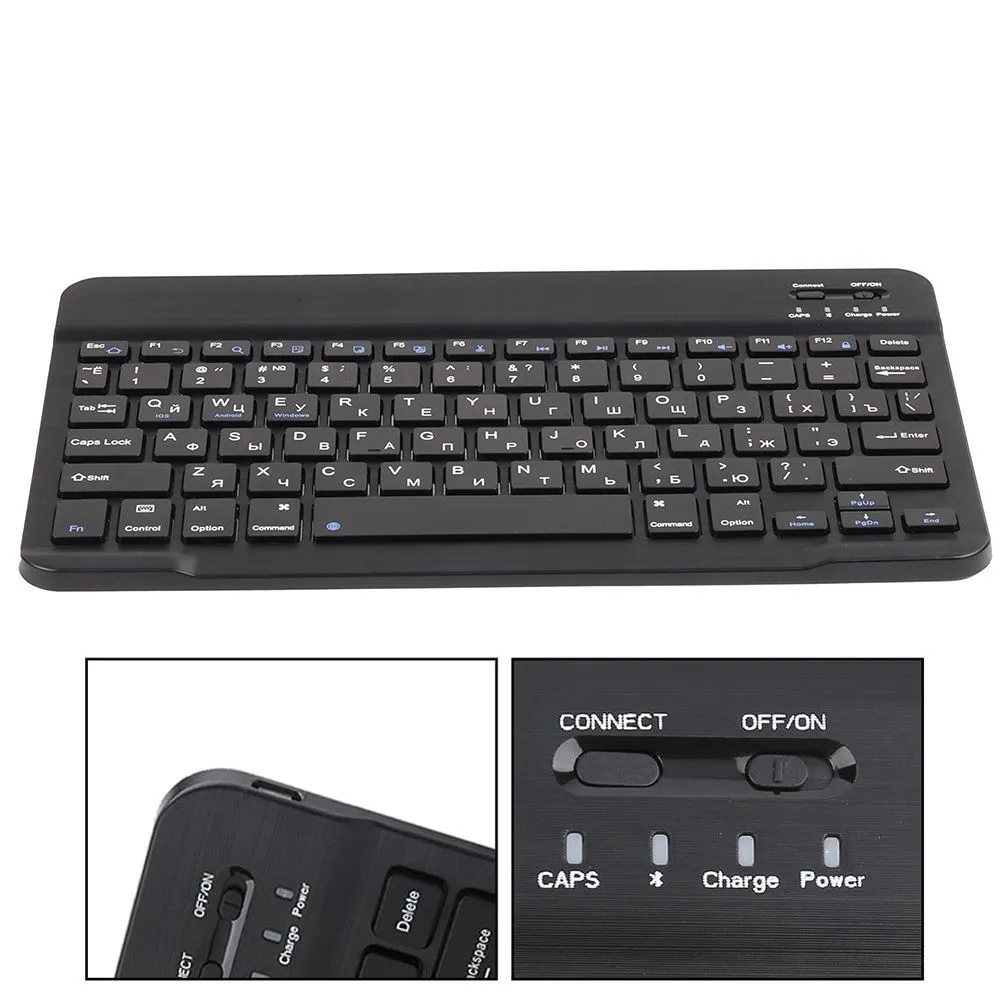 Портативная мини Bluetooth клавиатура Visible, черный с логотипом компании. Цена . Артикул ARDN2049.02