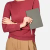 Ежедневник Латте софт-тач (Latte soft touch) недатированный, серый/красный