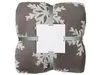 Плед Snowflake новогодний для бизнеса