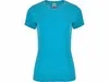 Футболка "Fox" женская, бирюзовый меланж с логотипом компании. Цена 737 ₽. Артикул AROA66612462XL