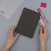 Ежедневник Латте софт-тач (Latte soft touch) недатированный, серый/красный