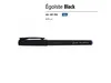Ручка пластиковая гелевая «Egoiste Black» с лого бренда для бизнеса