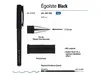 Ручка "Egoiste.BLACK" гелевая в черном корпусе, 0.5мм, синяя