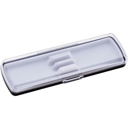 Футляр для ручки Pencase Smart Duo, пластик, для двух ручек, прозрачный/черный для бизнеса