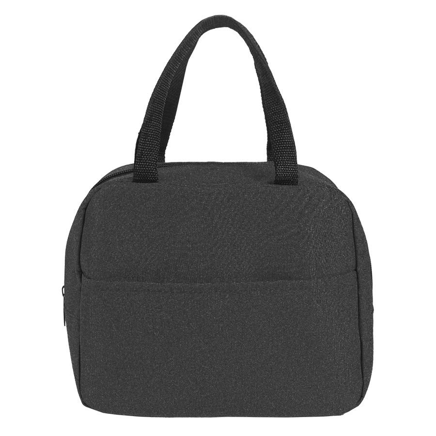 Термосумка "EAT", серый меланж, 24 x 21 x 12 см, полиэстер 300D для бизнеса