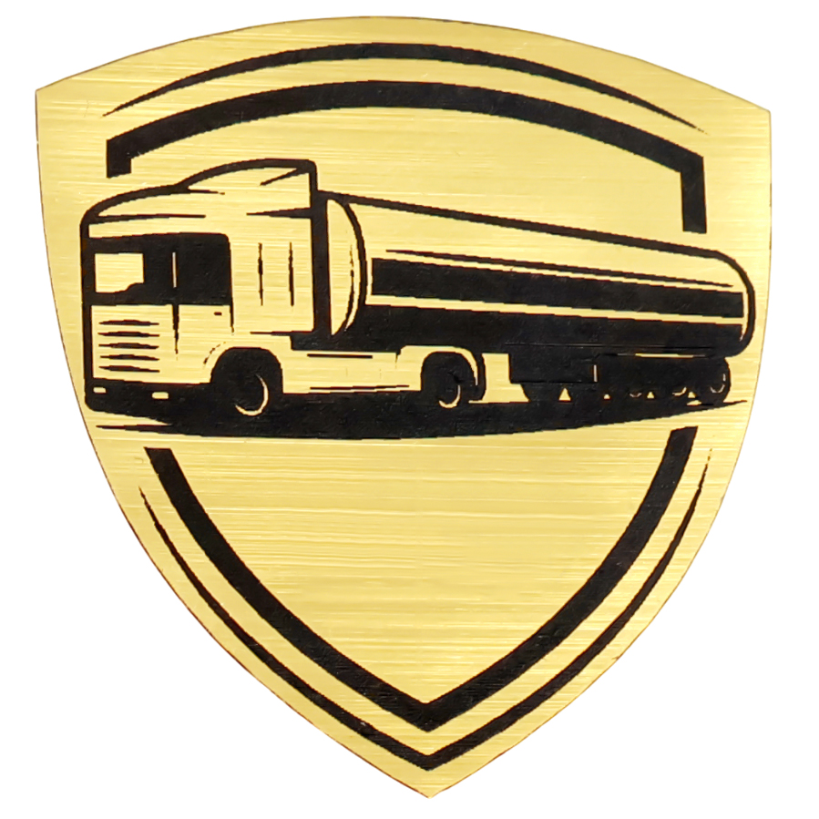 Шильд-наклейка транспорт, серебро для бизнеса