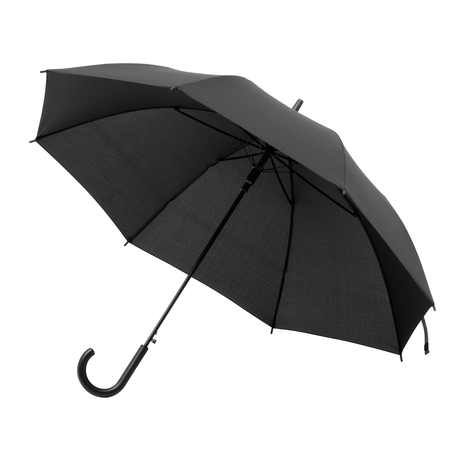 Зонт-трость Бергвинд (Bergwind), черный для бизнеса
