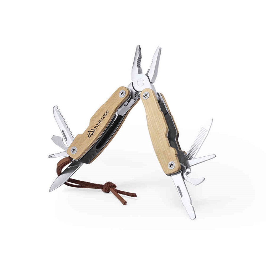 Мультитул FOLNAX, бамбук/нержавеющая сталь для бизнеса