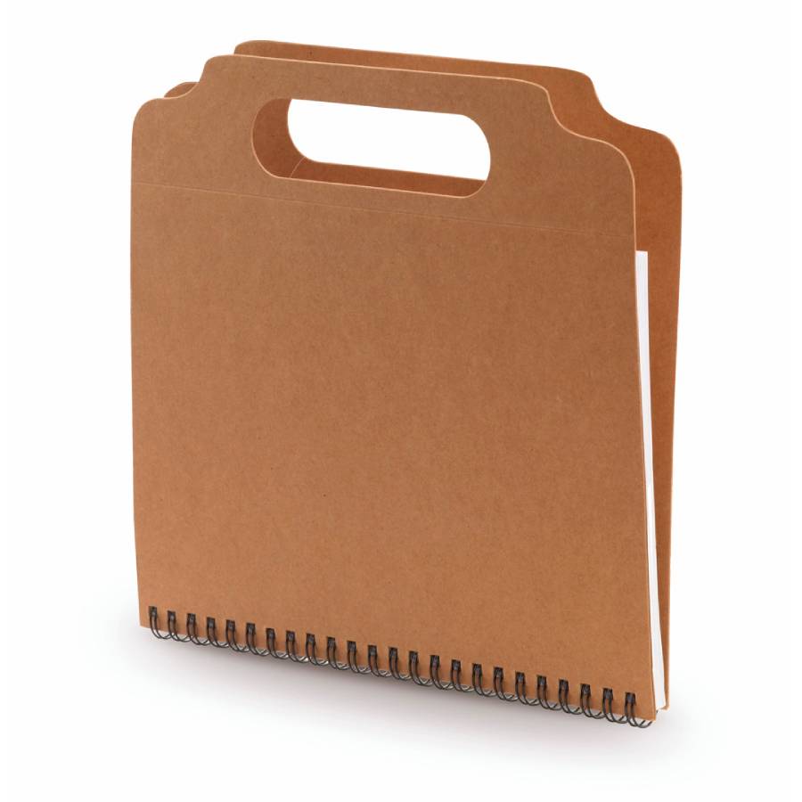 Блокнот с ручкой MAKRON, рециклированный картон для бизнеса