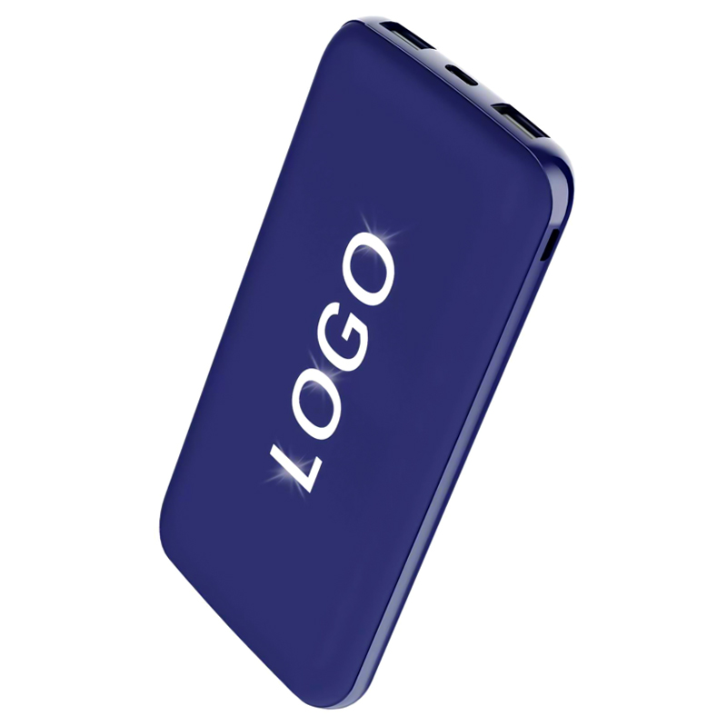 Внешний аккумулятор Kugo, 10000 mAh с подсветкой гравировки, черный для бизнеса