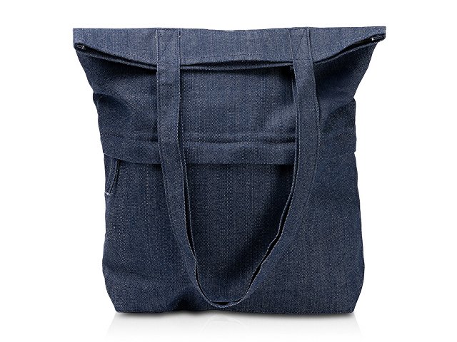 Сумка из переработанной джинсовой ткани Крик (Kirk), синий для бизнеса