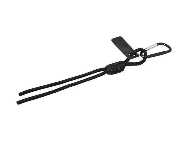 Брелок-веревочка на карабине "Trinket", черный