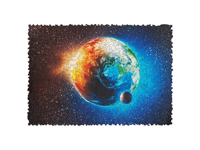 Деревянный пазл "Earth" для бизнеса