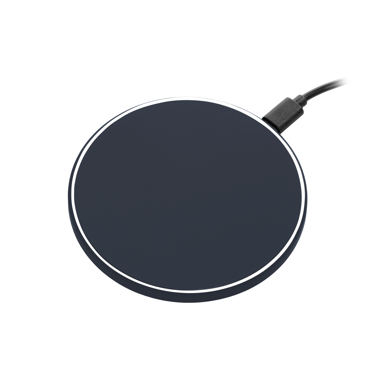 Беспроводное зарядное устройство с подсветкой 15W Auris, синее