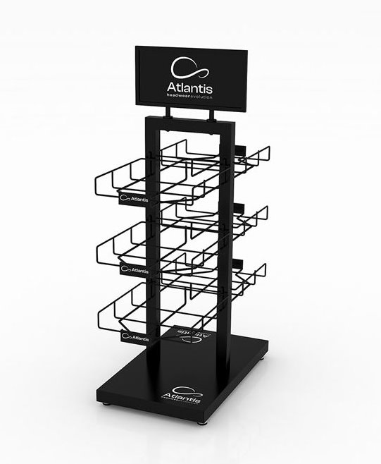 Стойка настольная_ATLANTIS BLACK RETAIL DOUBLE SIDE DISPLAY  для бизнеса